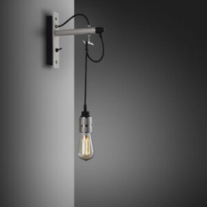 Lampa ścienna Hooked Nude Szara ze m – Szary