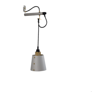 Lampa ścienna Hooked Cross S Szara z em – Szary