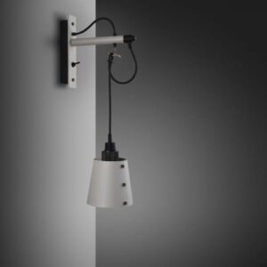 Lampa ścienna Hooked Cross S Szara z Palonym Brązem – Szary