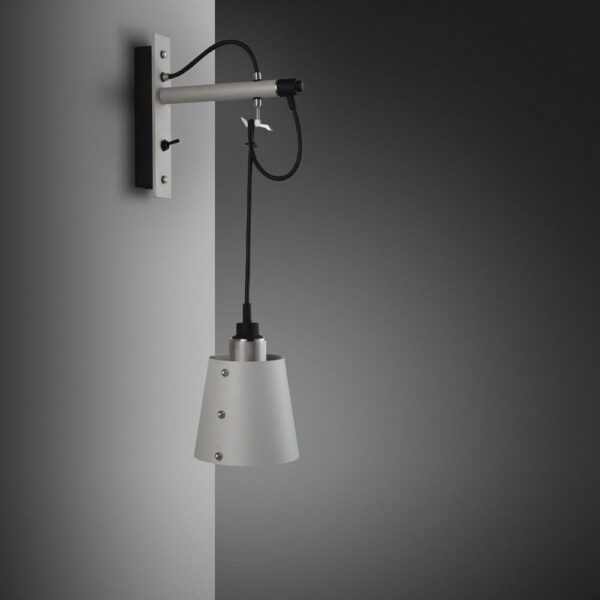 Lampa ścienna Hooked Cross S Szara ze m – Szary