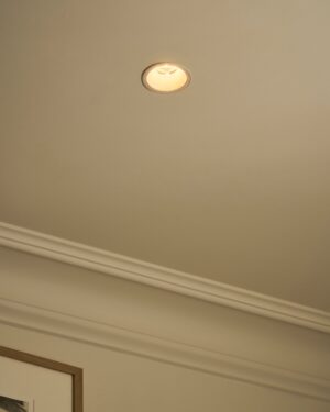 Buxton ognioodporna stała oprawa oświetleniowa typu downlight 50 mm – Do malowania