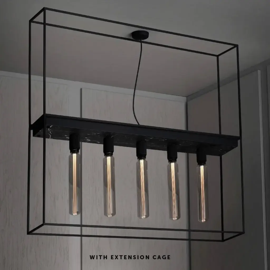 Lampa sufitowa Caged Cross 5.0 Marmur – Czarny