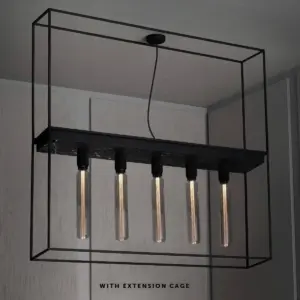 Lampa sufitowa Caged Cross 5.0 Marmur – Czarny
