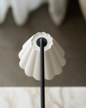 Cotswold podwójna lampa stołowa z delikatną porcelaną – Brąz