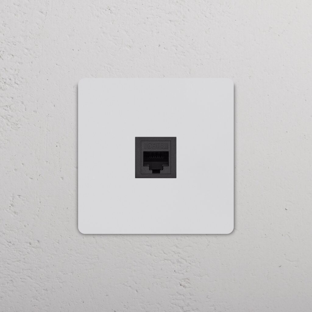 Grove Gniazdo RJ45 w pojedynczej ramce – Do malowania, Czarny