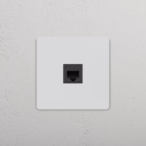 Grove Gniazdo RJ45 w pojedynczej ramce – Do malowania, Czarny