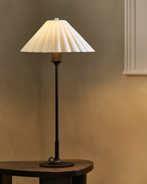 Cotswold średnia lampa stołowa z delikatną porcelaną – Brąz