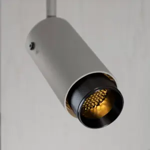 Lampa szynowa punktowa Exhaust Linear Szara z em – Szary