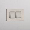 Grove 4-Module 2x Rocker Switch – Satynowy nikiel, Czarny