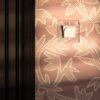 Kew Włącznik hotelowy w pojedynczej ramce – Przezroczysty, Biały