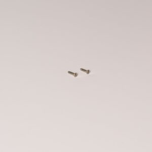 Rozeta z osłoną 2,8 mm x 13,5 mm Wkręty samogwintujące do drewna x2 – Satynowy nikiel