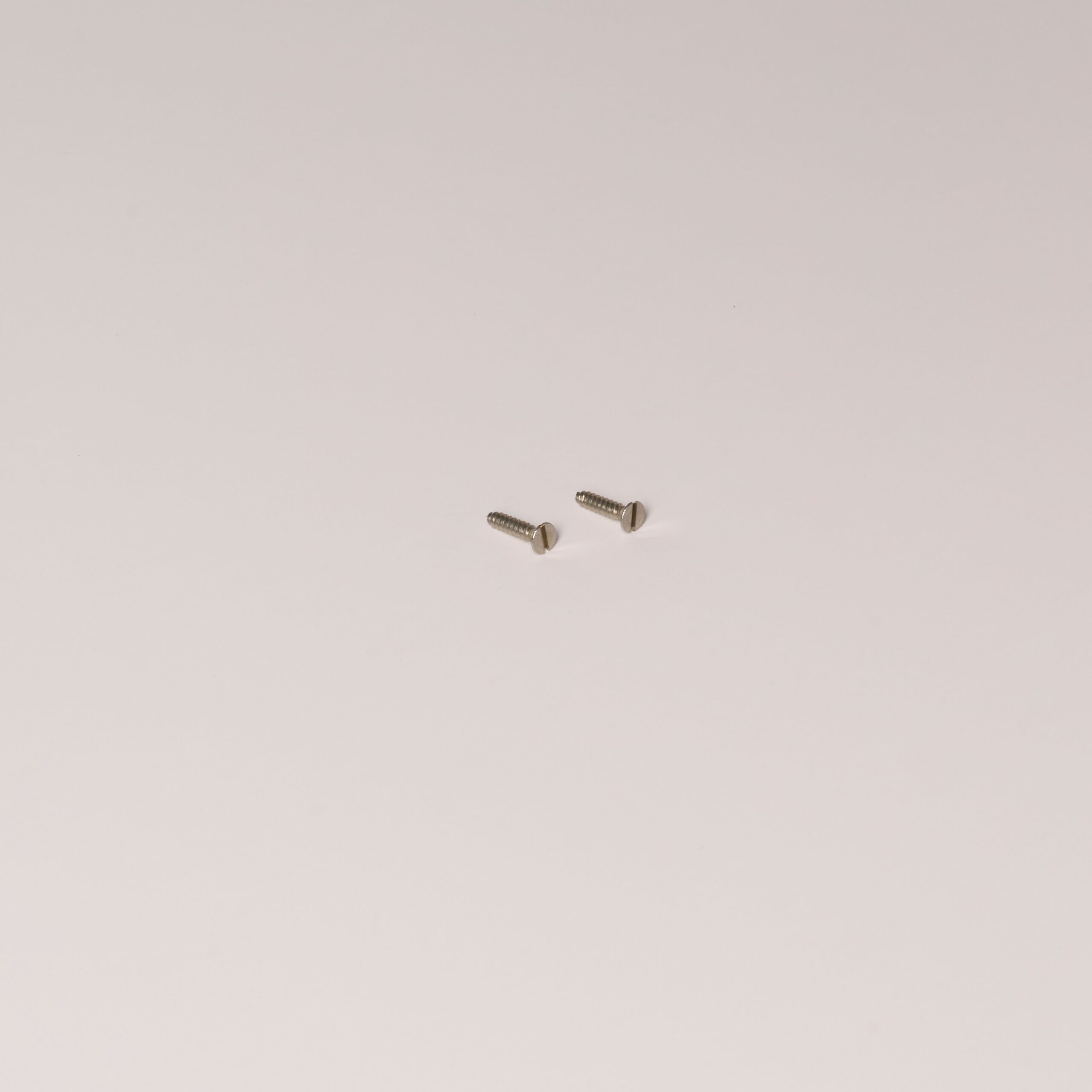 Rozeta z osłoną 2,8 mm x 13,5 mm Wkręty samogwintujące do drewna x2 – Satynowy nikiel