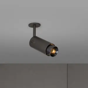 Lampa regulowana punktowa Exhaust Linear z em – Czarny