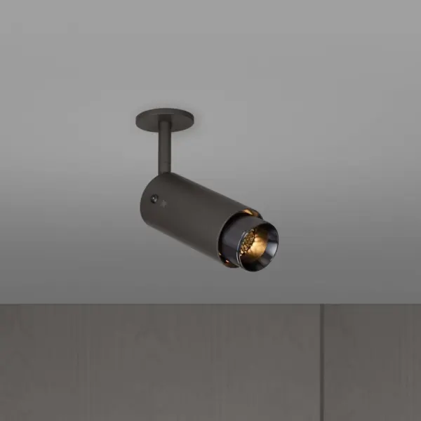 Lampa regulowana punktowa Exhaust Linear z em – Czarny