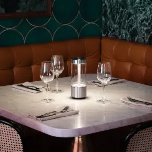 Lampa przenośna Takeout – Srebrny