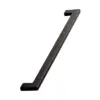 Uchwyt meblowy podłużny Flat 256 Metalowy Czarny