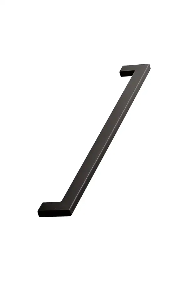 Uchwyt meblowy podłużny Flat 256 Metalowy Czarny
