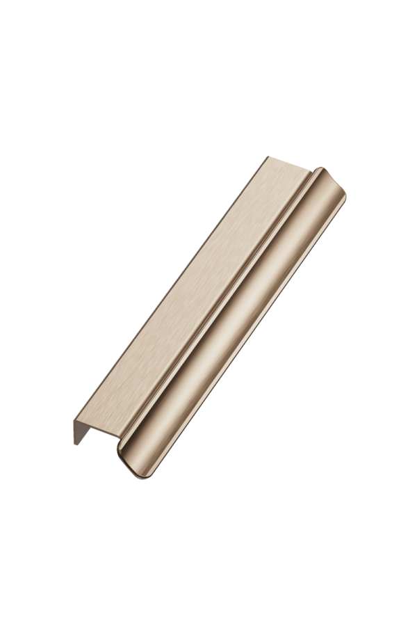 Uchwyt meblowy krawędziowy Volet 160 Aluminiowy Złoty Szczotkowany