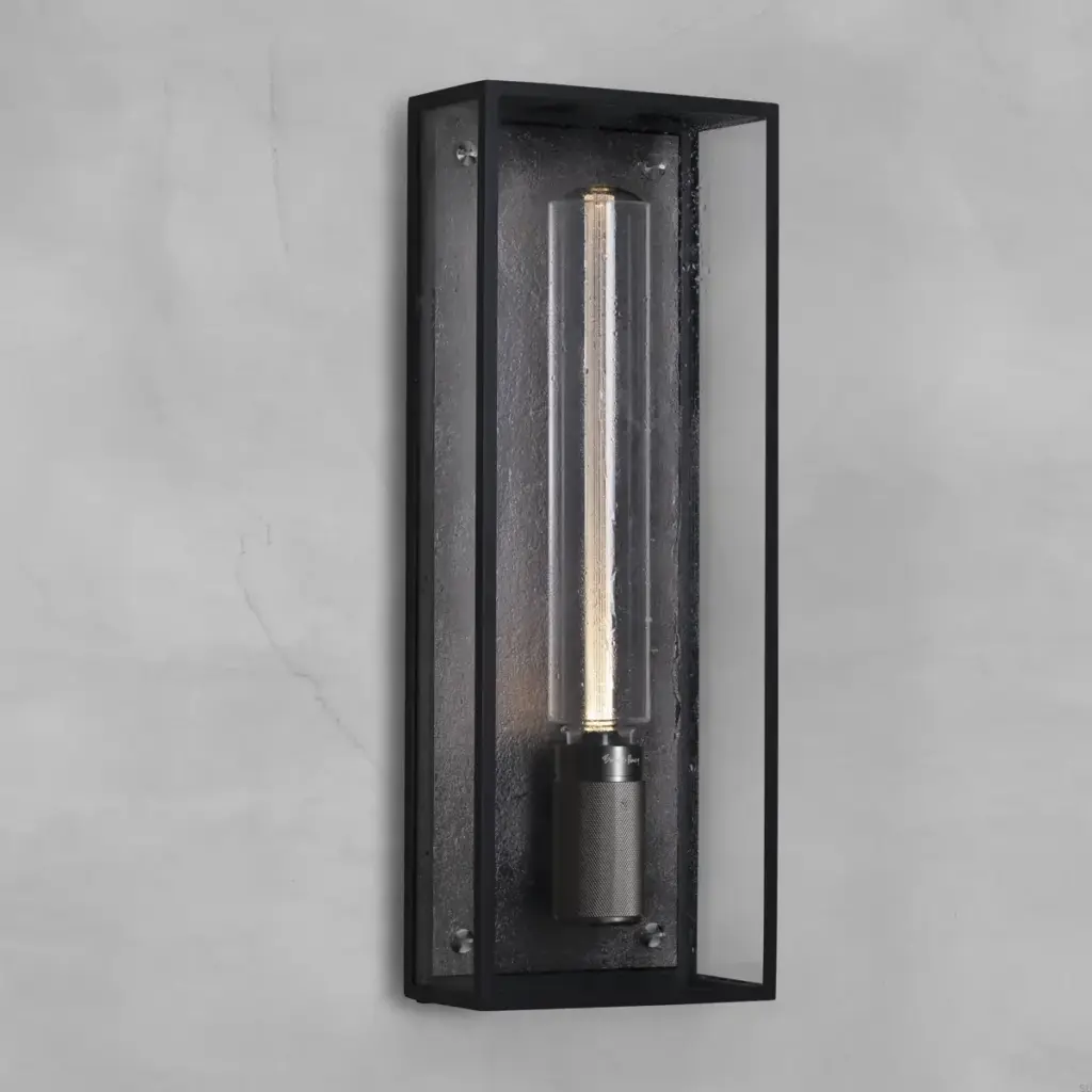 Lampa ścienna Caged Wet L – Czarny