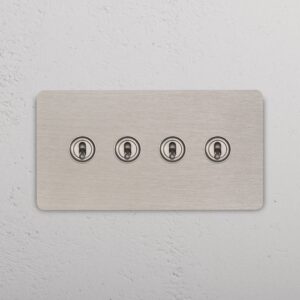 Grove 4-Module 4x Toggle Switch – Satynowy nikiel