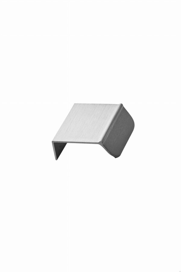 Uchwyt meblowy krawędziowy Accent 32 Aluminiowy Srebrny