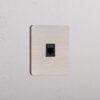 Grove Gniazdo RJ45 w pojedynczej ramce – Satynowy nikiel, Czarny