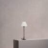 Cotswold mała plisowana lampa stołowa biały alabaster – Brąz