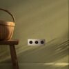 Kew Gniazdo Schuko typu F x 3 w potrójnej ramce – Polerowany nikiel, Czarny