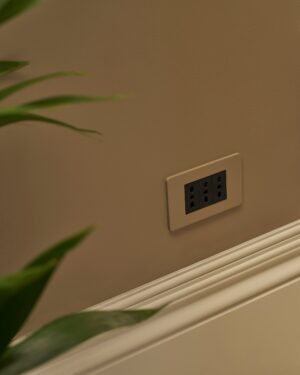 Grove 3-Module 3x Bipasso Socket – Paintable Black