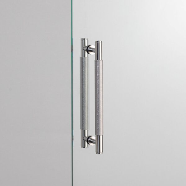 Uchwyt meblowy podłużny dwustronny Pull Bar Cross 225 – Srebrny