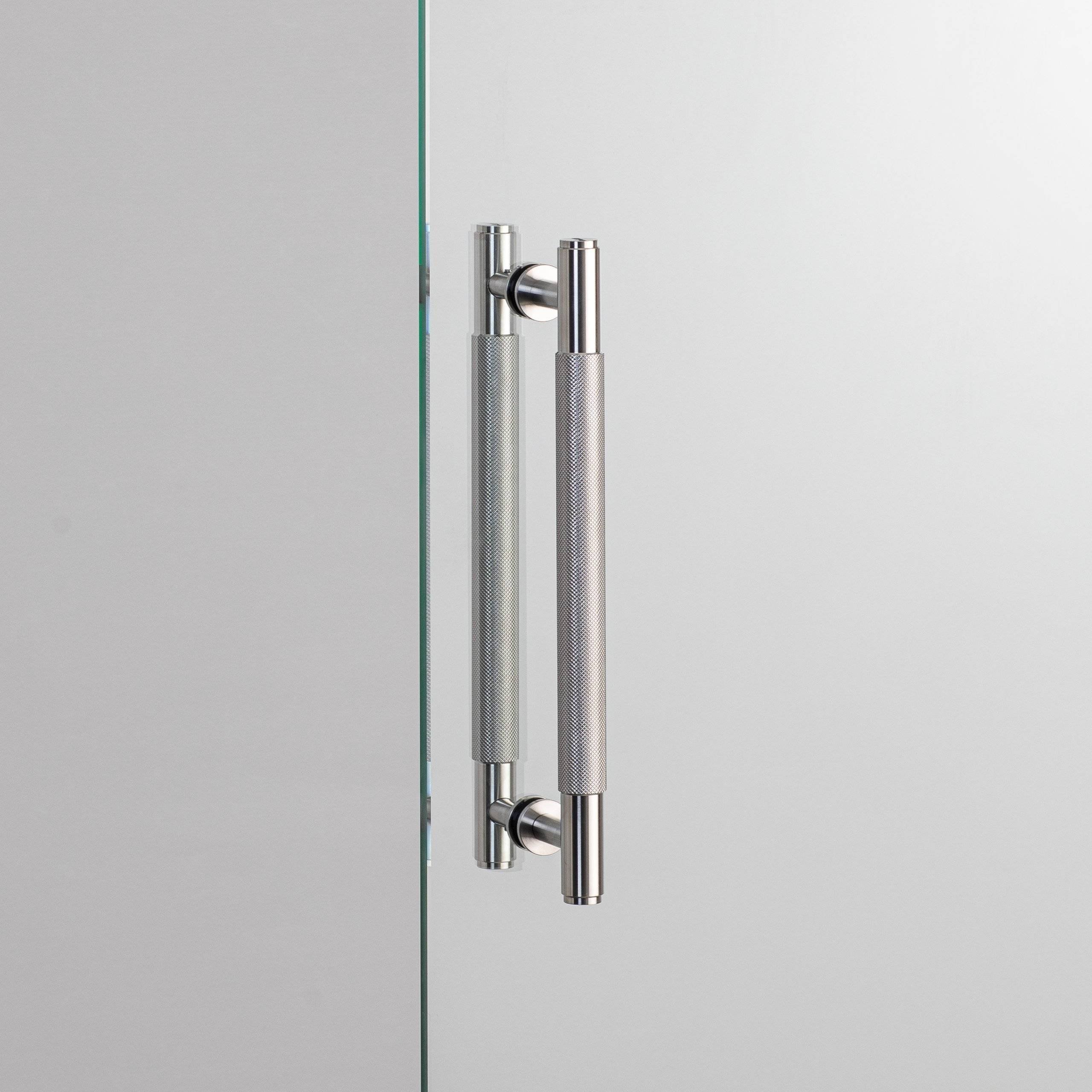 Uchwyt meblowy podłużny dwustronny Pull Bar Cross 225 – Srebrny