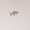 Wkręty do drewna samogwintujące z łbem płaskim 5 mm x 30 mm x 4 szt. – Satynowy nikiel