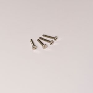 Wkręty do drewna samogwintujące z łbem płaskim 5 mm x 30 mm x 4 szt. – Satynowy nikiel
