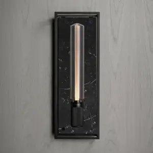 Lampa ścienna Caged Cross L Marmur – Czarny