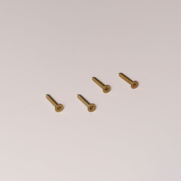 Wkręty do drewna samogwintujące z łbem krzyżakowym 5 mm x 30 mm, 4 szt. – Antyczny mosiądz