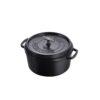 Garnek Cocotte Staub 6.7 L ze m radełkowanym uchwytem – Czarny