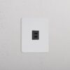 Grove Gniazdo USB-C 30 W w pojedynczej ramce – Do malowania, Czarny