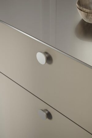 Gałka meblowa Circle 50 Metalowa Srebrna