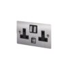 Gniazdo podwójne z USB Typ G UK 2G Standard Brytyjski – Srebrny (UK)