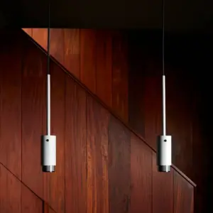 Lampa wisząca punktowa Exhaust Linear Szara z em – Szary