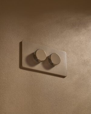 Grove 4-Module 2x Dimmer Switch – Paintable Polished Nickel