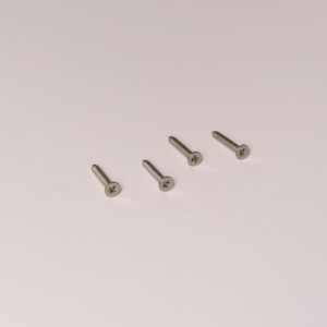 Wkręty do drewna samogwintujące z łbem krzyżakowym 5 mm x 30 mm, 4 szt. – Satynowy nikiel