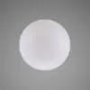 Klosz z dmuchanego szkła Globe Duży Mleczny – Czarny
