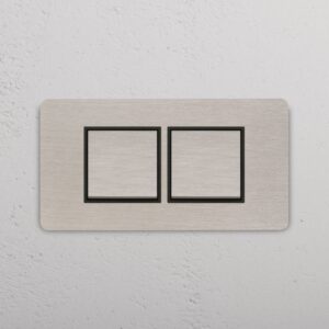 Grove 4-Module 2x Rocker Switch – Satynowy nikiel, Czarny