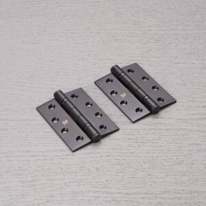 Zawiasy do drzwi Hinge 102 x 76 x 3 mm (zestaw 2 szt.) – Palony Brąz