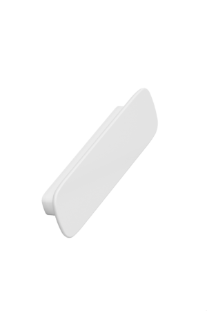 Uchwyt meblowy podłużny Tabula 96 Ceramiczny Biały