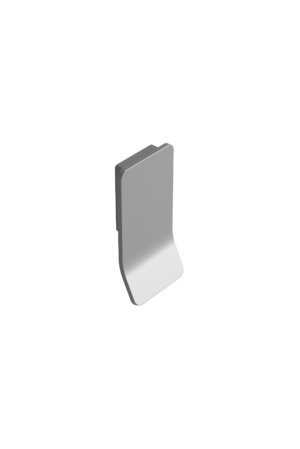 Uchwyt meblowy podłużny Leaf 32 Metalowy Srebrny