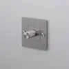 Ściemniacz bez logotypu LED Cross 1G 250W Standard Europejski – Srebrny (EU)