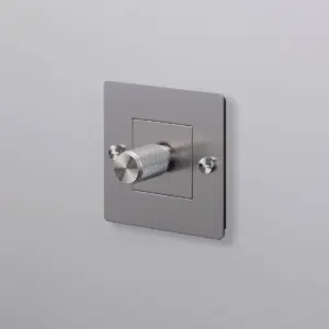 Ściemniacz bez logotypu LED Cross 1G 250W Standard Europejski – Srebrny (EU)