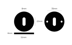 Szyld Prosty Traditional 35 mm – Gun Metal